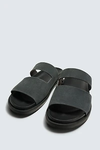 LEATHER STRAP SANDALS