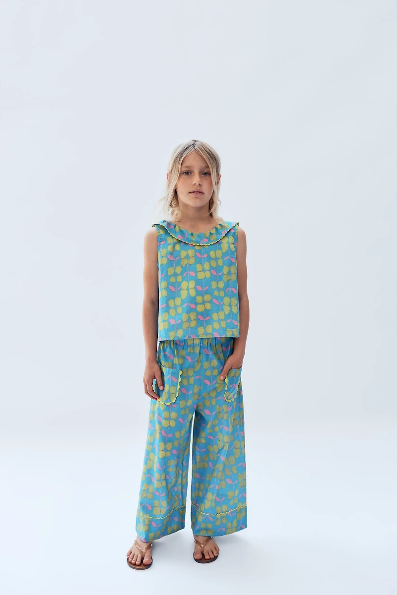 2-14 YEARS/ LIMITED EDITION FLORAL PRINT TOP