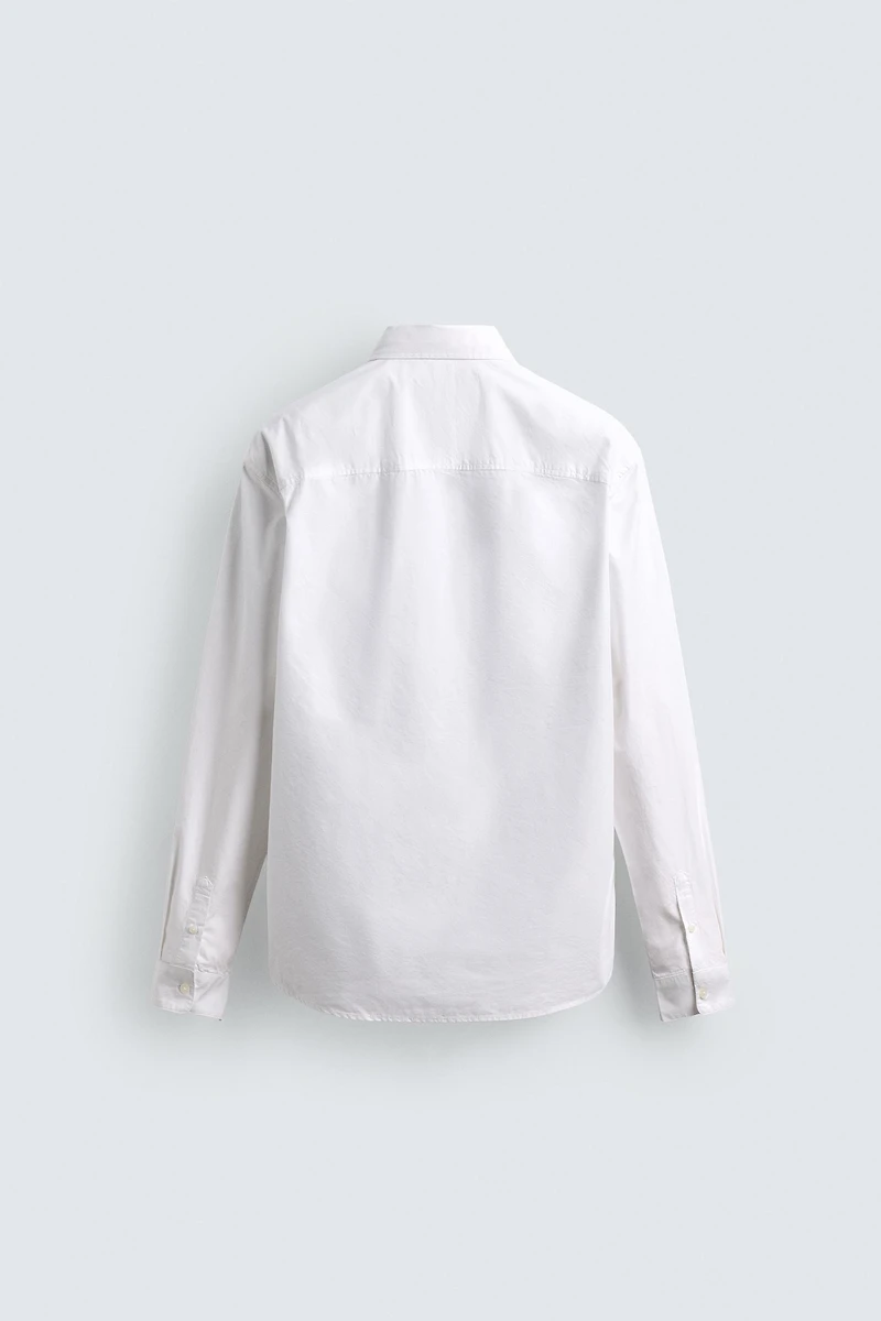 COTTON - LYOCELL POCKET SHIRT