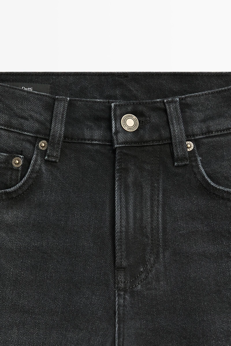 Mid-waist slim fit cropped jeans