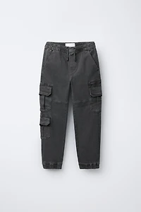 ELASTIC POCKET JOGGER PANTS