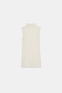 SLEEVELESS WOOL TOP