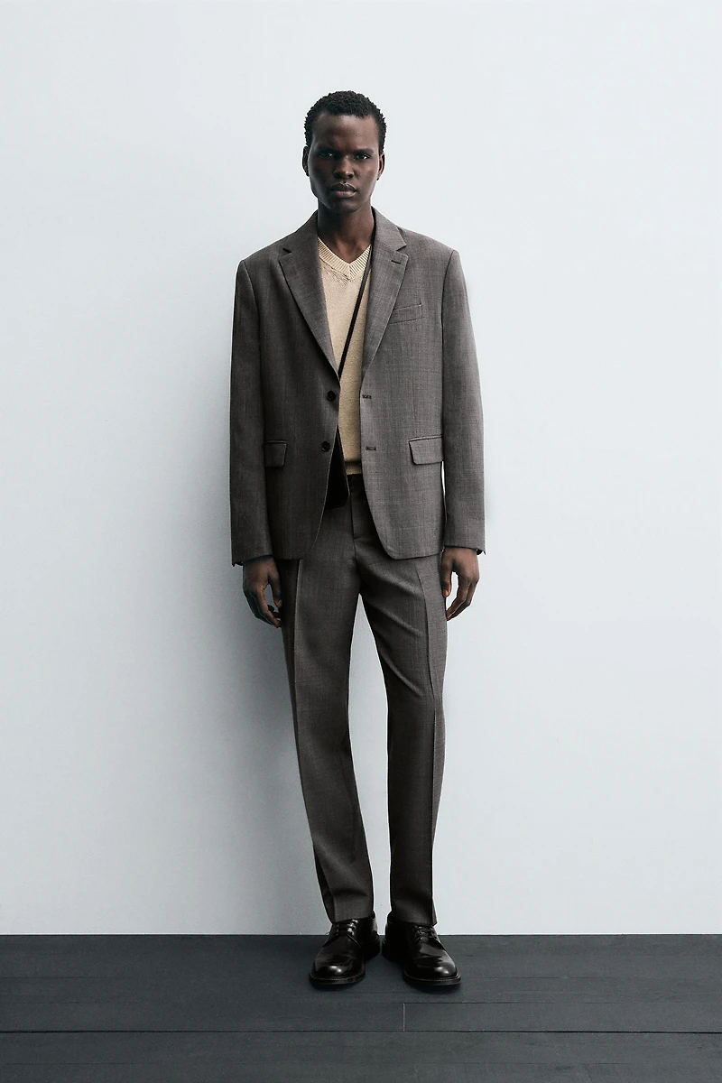 PLAID SUIT PANTS