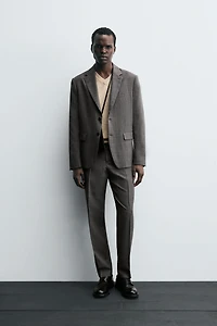 PLAID SUIT PANTS