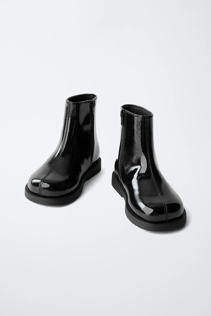 PATENT FINISH BOOTS