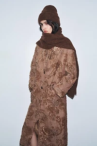 PLAIN KNIT SCARF