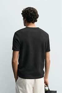 TEXTURED HENLEY SHIRT