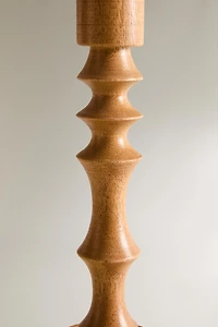 WOOD CANDLESTICK