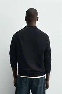 COTTON LYOCELL KNIT POLO SHIRT