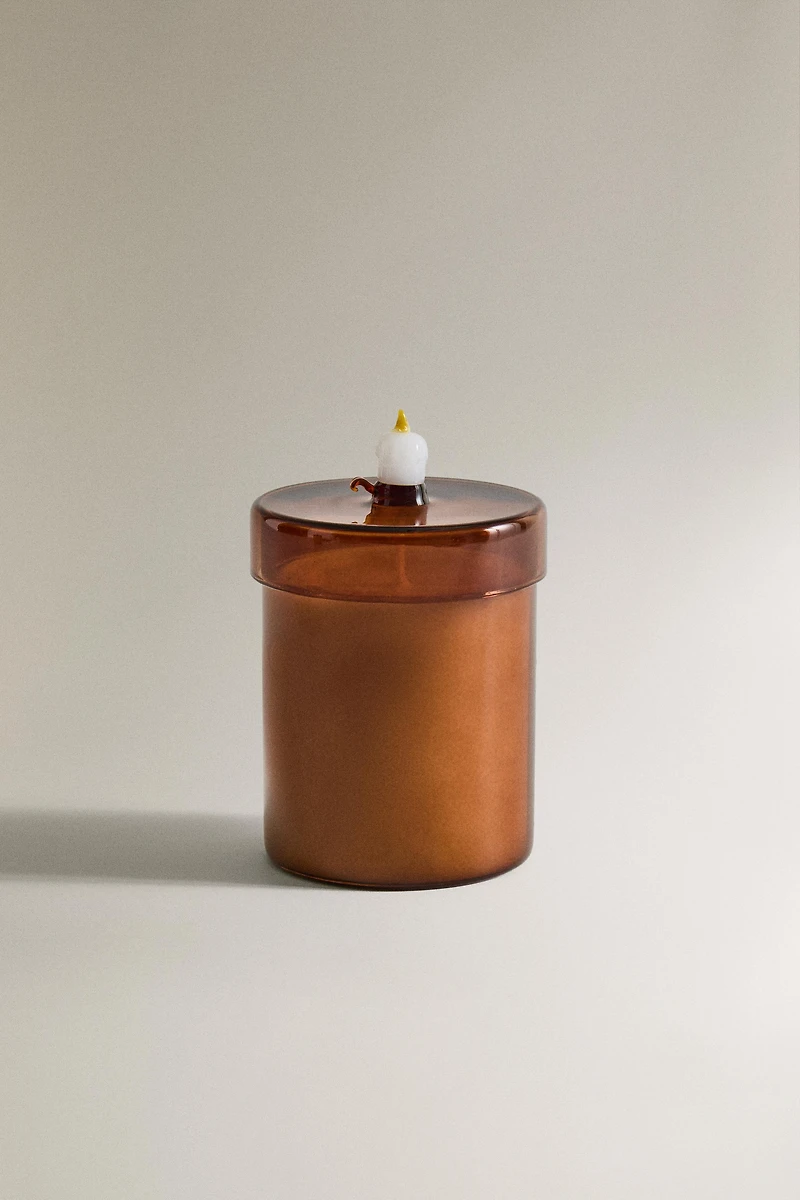 (220 G) SALTED CARAMEL BOROSILICATE GLASS SCENTED CANDLE