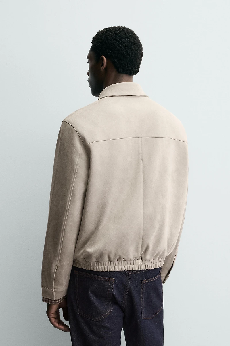 FAUX SUEDE JACKET