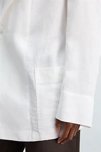 RELAXED FIT LINEN BLAZER