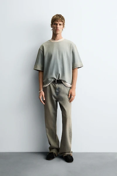 WASHED DENIM T-SHIRT