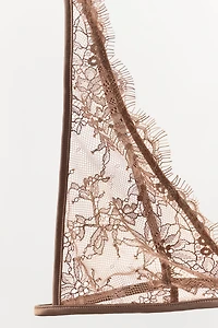 EMBROIDERED LACE TRIANGLE BRALETTE