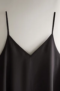 SATIN BEACH DRESS