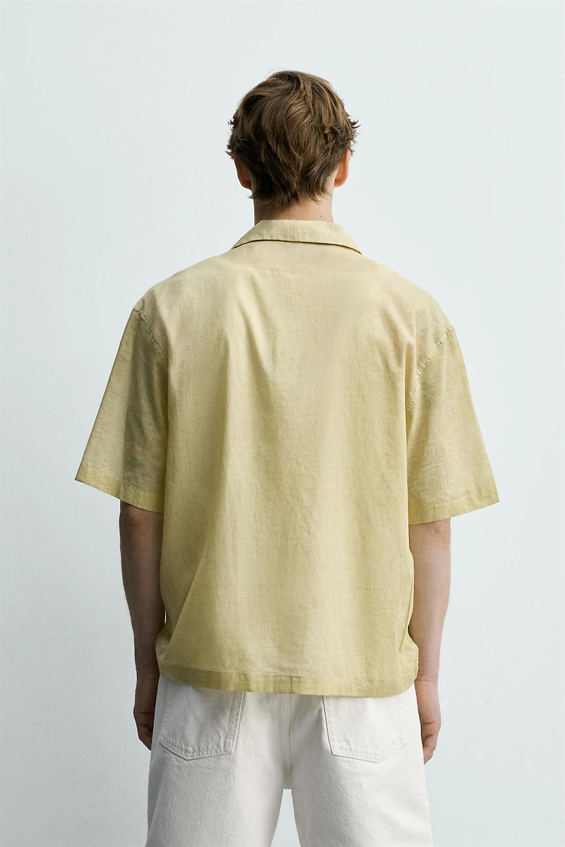 CHEMISE POLO BOXY FIT SEMI-TRANSPARENTE