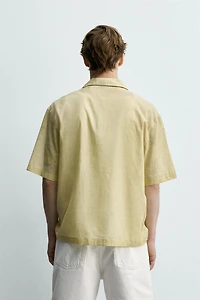 CHEMISE POLO BOXY FIT SEMI-TRANSPARENTE