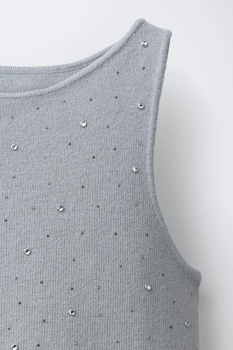 SHINY KNIT TOP