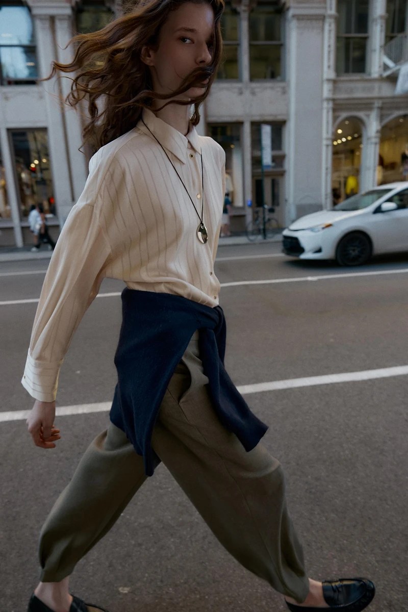 STRIPED OVERSIZED SHIRT
