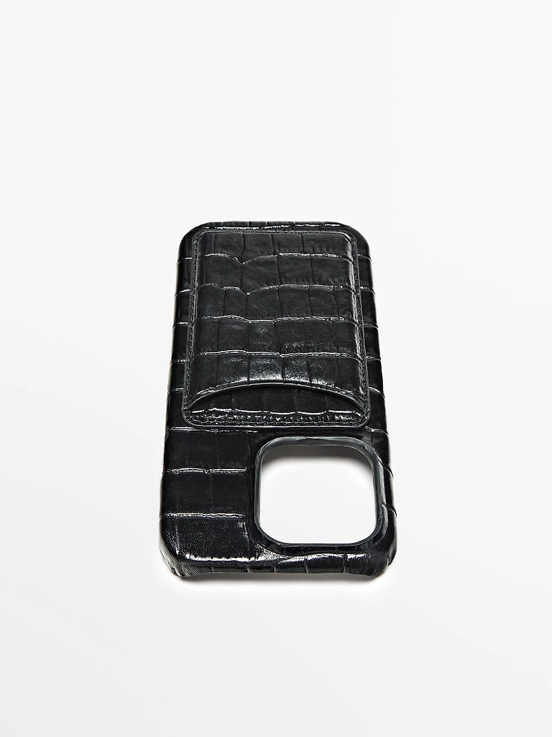Nappa leather iPhone 16 Pro case