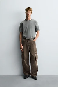STRAIGHT FIT CARGO JEANS