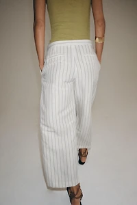 STRIPED LINEN PAREO PANTS ZW COLLECTION