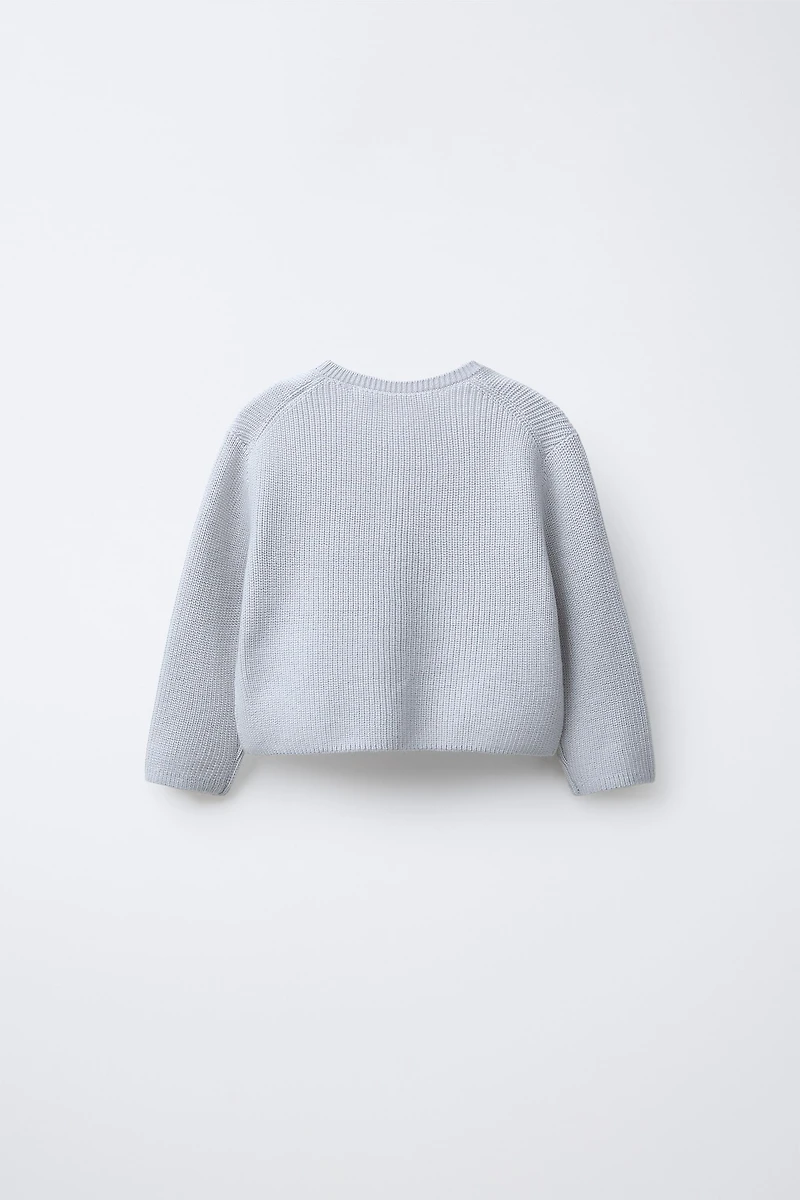 GILET EN MAILLE PERLÉE