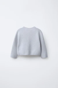 GILET EN MAILLE PERLÉE
