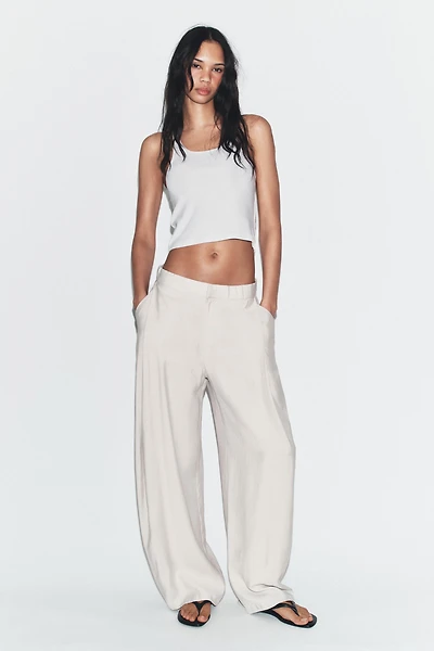 PANTALON FLUIDE À PLIS