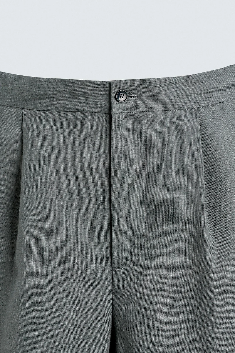 100% LINEN SUIT PANTS