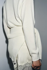 100% CASHMERE LONG SLEEVE SWEATER