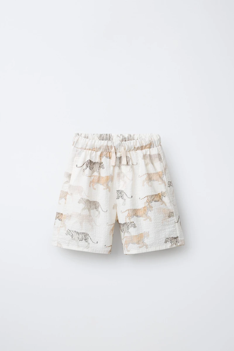 BERMUDA À MOTIFS ANIMAUX