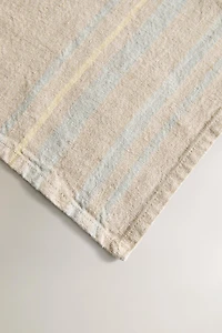 STRIPED LINEN BATH TOWEL