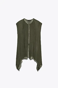 ZW COLLECTION COTTON GAUZE SHIRT