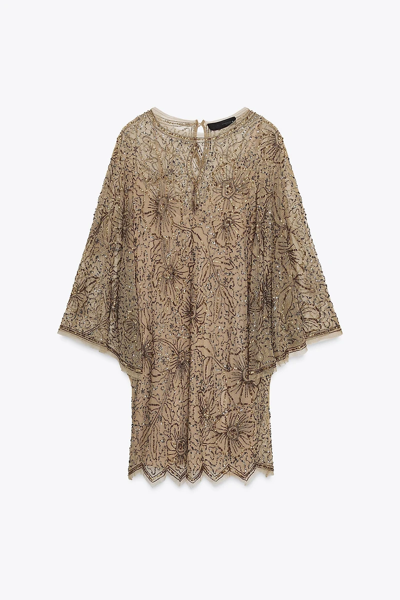 ZW COLLECTION LIMITED EDITION EMBROIDERED SHORT DRESS
