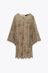ZW COLLECTION LIMITED EDITION EMBROIDERED SHORT DRESS