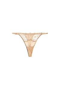 FLORAL LACE PRINT THONG