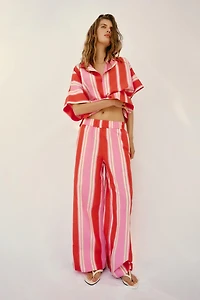 CHEMISE RAYÉE COL POLO