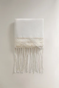 CAMARIÑAS LACE LINEN TOWEL