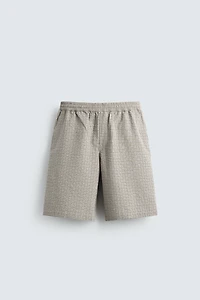 SHORT À CARREAUX TEXTUR