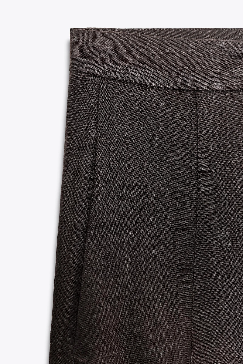100% LINEN BALLOON PANTS ZW COLLECTION