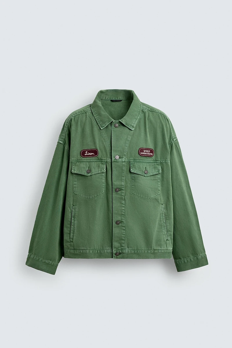 VESTE DÉLAVÉE PIÈCES