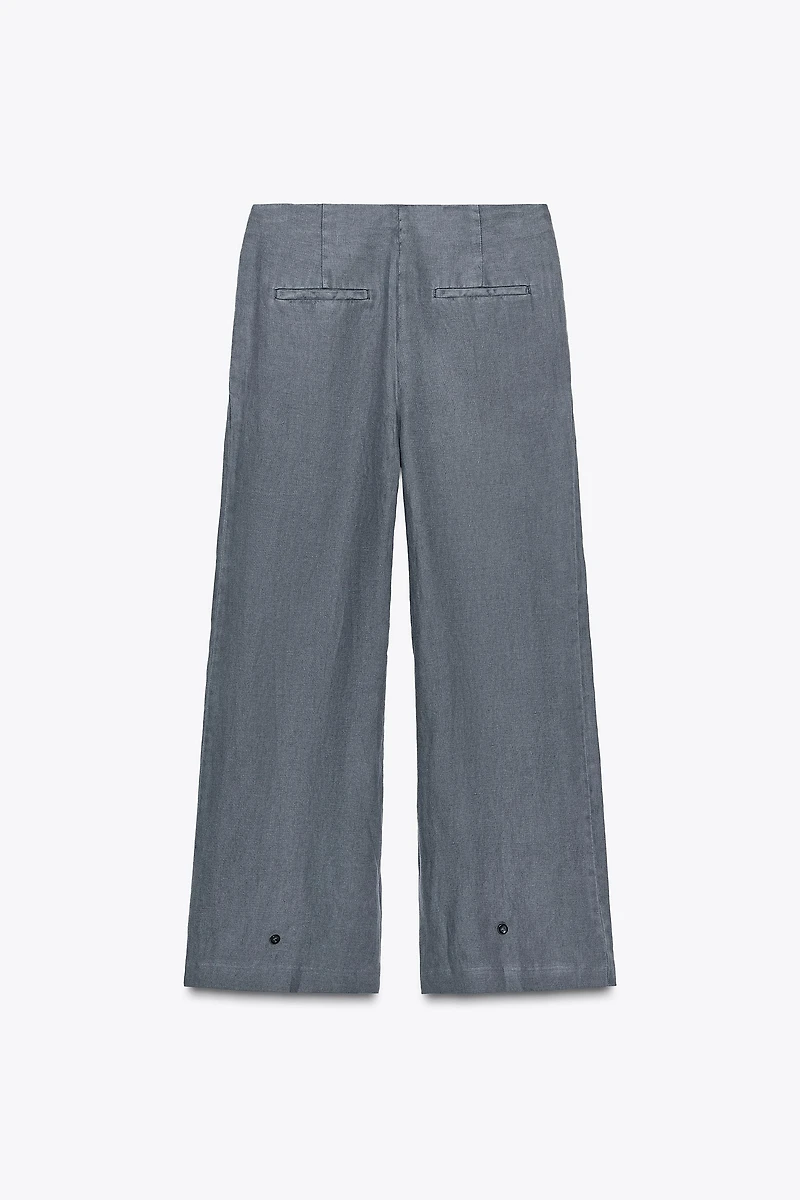 PANTALON LIN À PINCES ZW COLLECTION