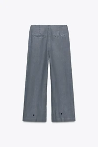 PANTALON LIN À PINCES ZW COLLECTION