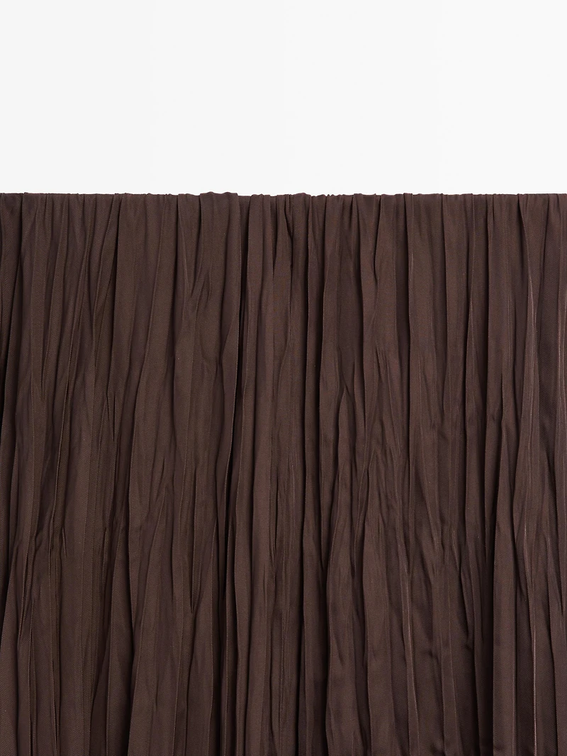 Long flowing pleated skirt