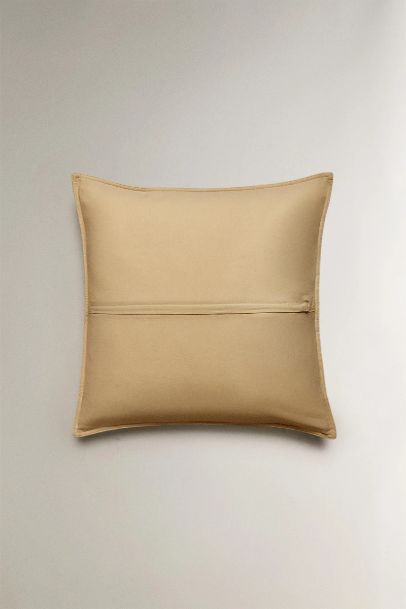 HOUSSE DE COUSSIN LIN ET COTON