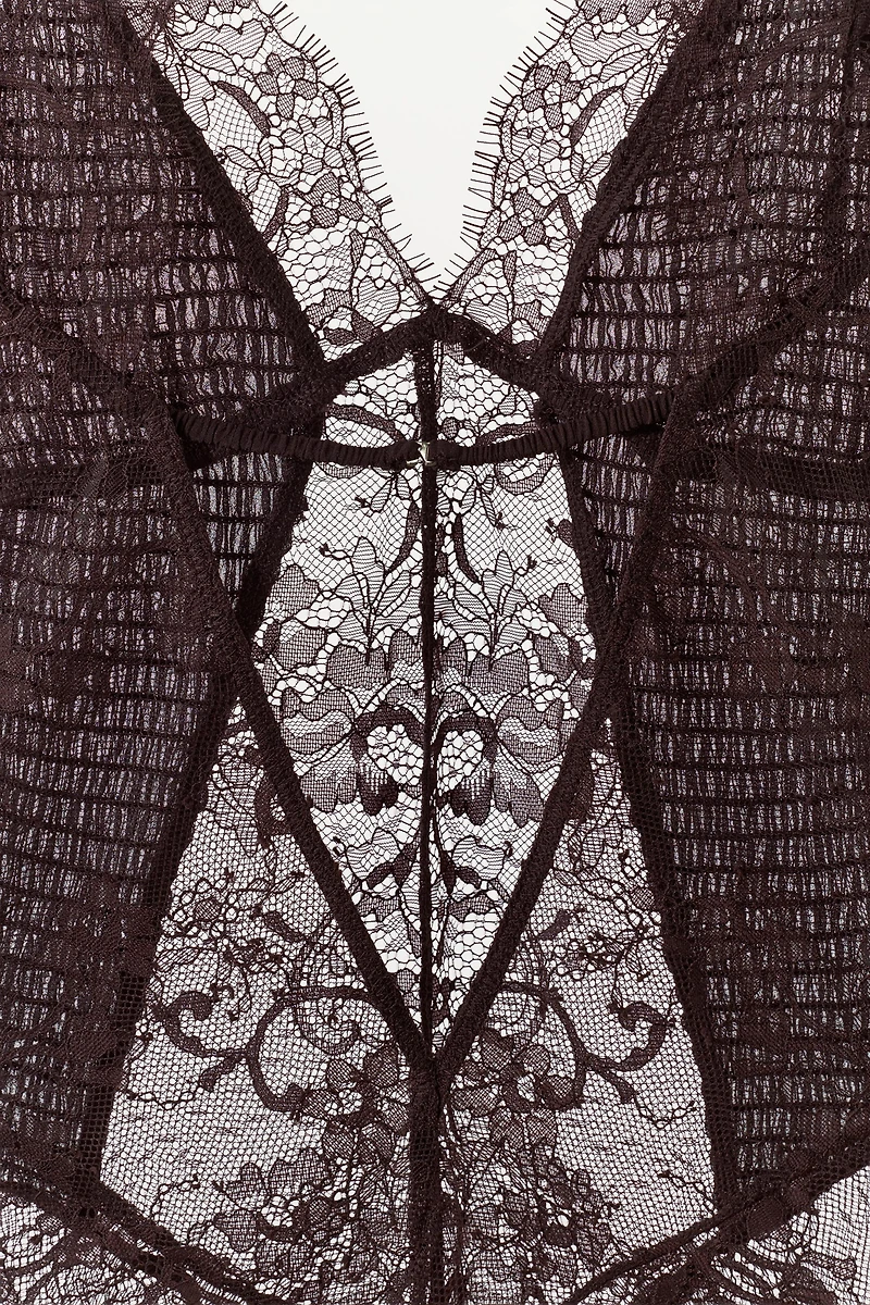 COMBINATION LACE BODYSUIT