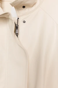 FAUX LEATHER BOMBER JACKET