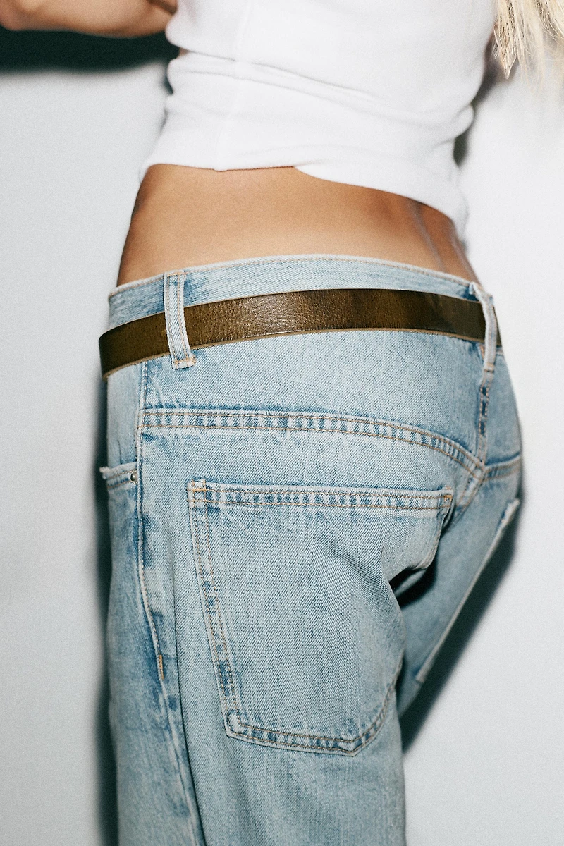 TRF LOW RISE STRAIGHT JEANS