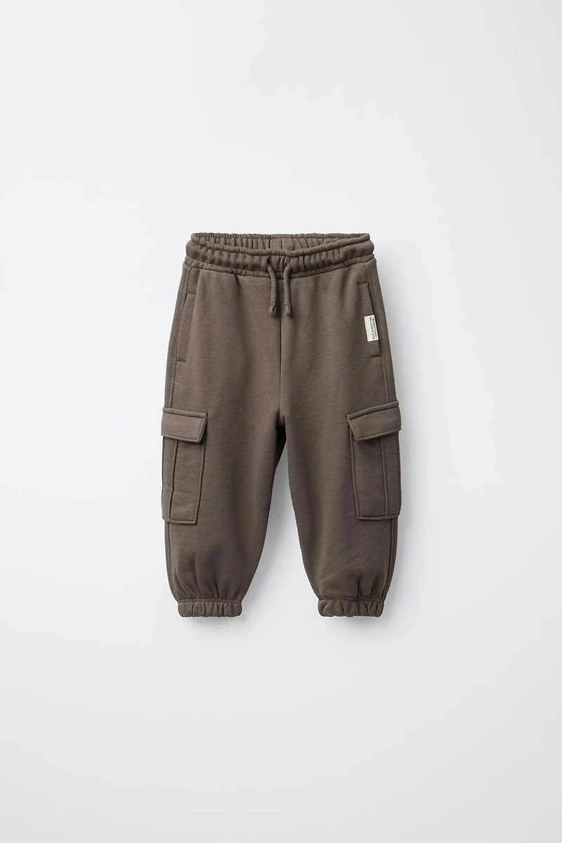 PANTALON DE JOGGING CARGO EN MOLLETON